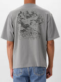 Stone Island T-shirt Grijs Backprint