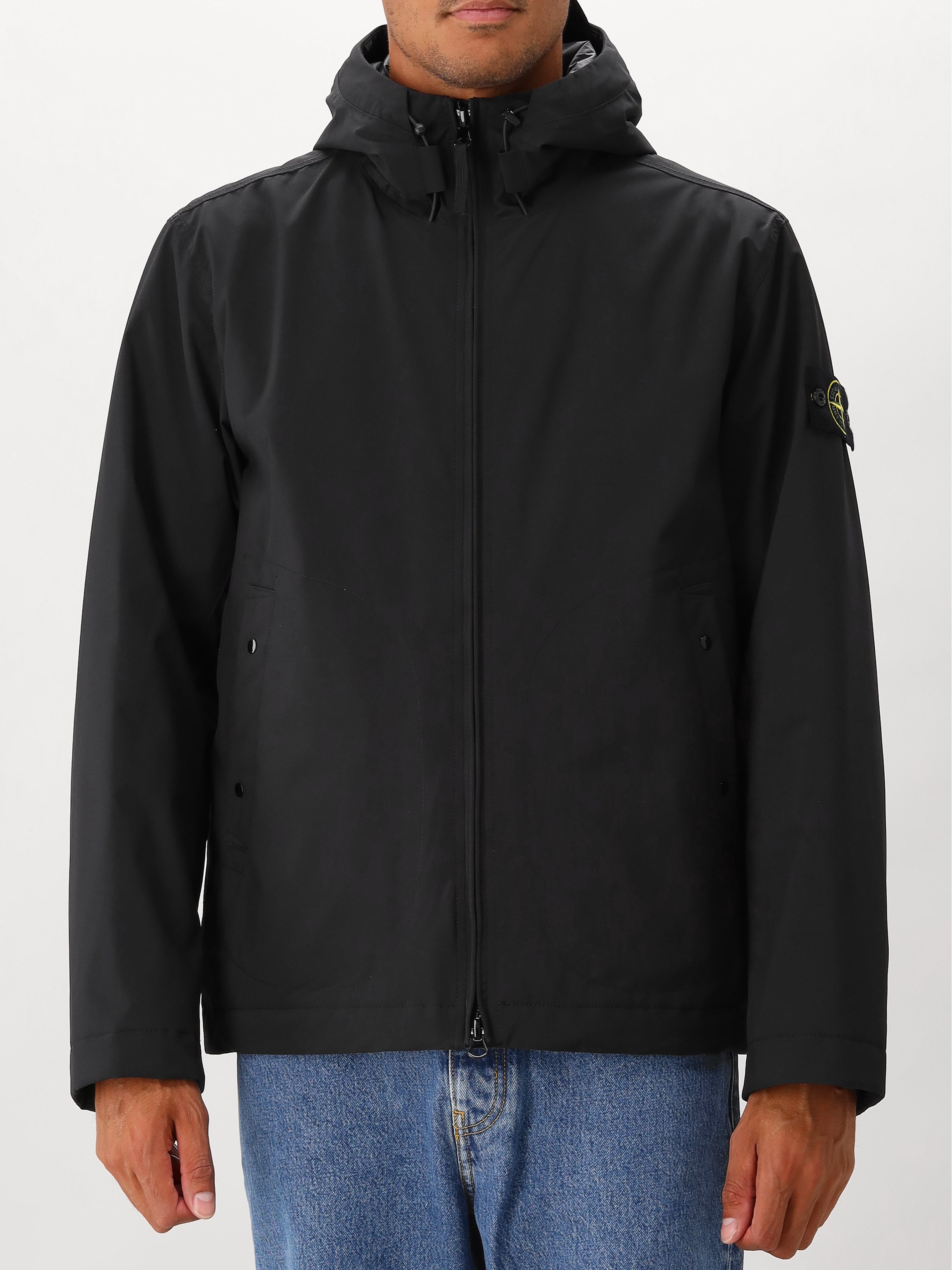 Stone Island Short Parka Zwart